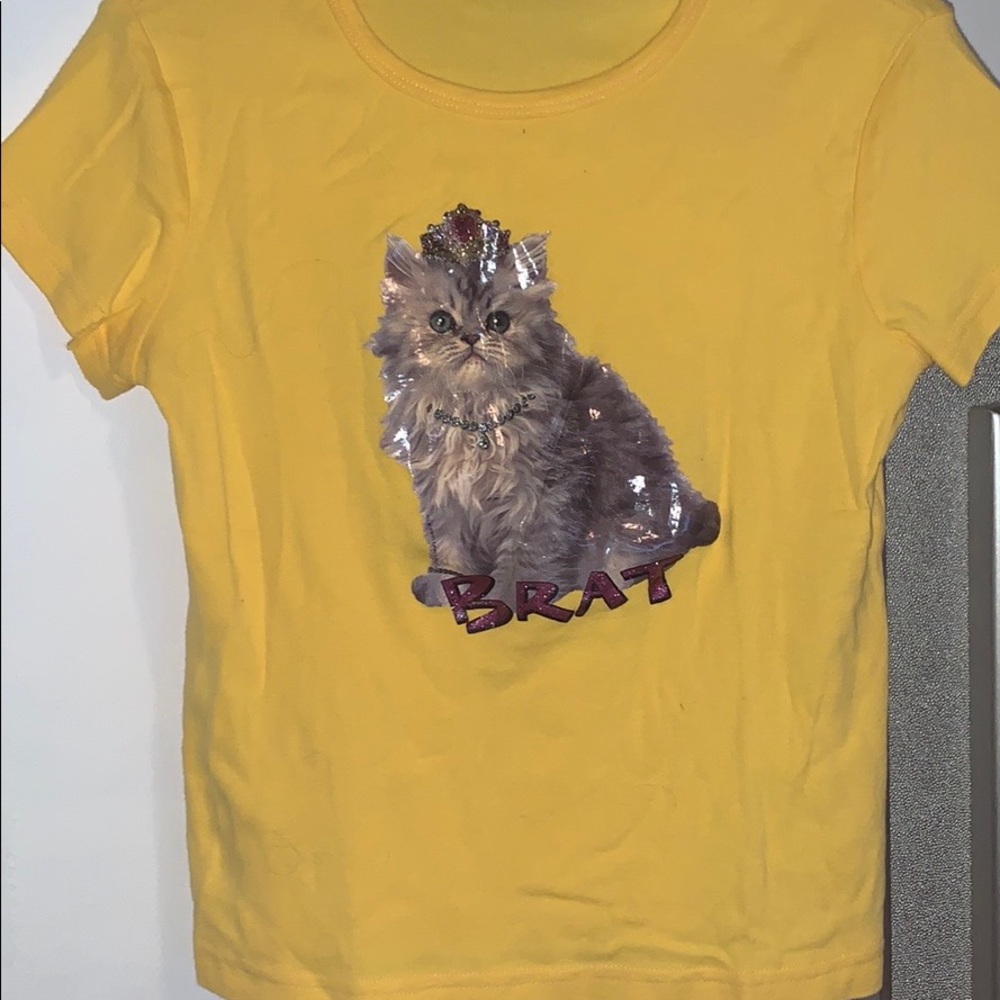 VINTAGE Y2K JUNIORS BRAT FITTED TEE
